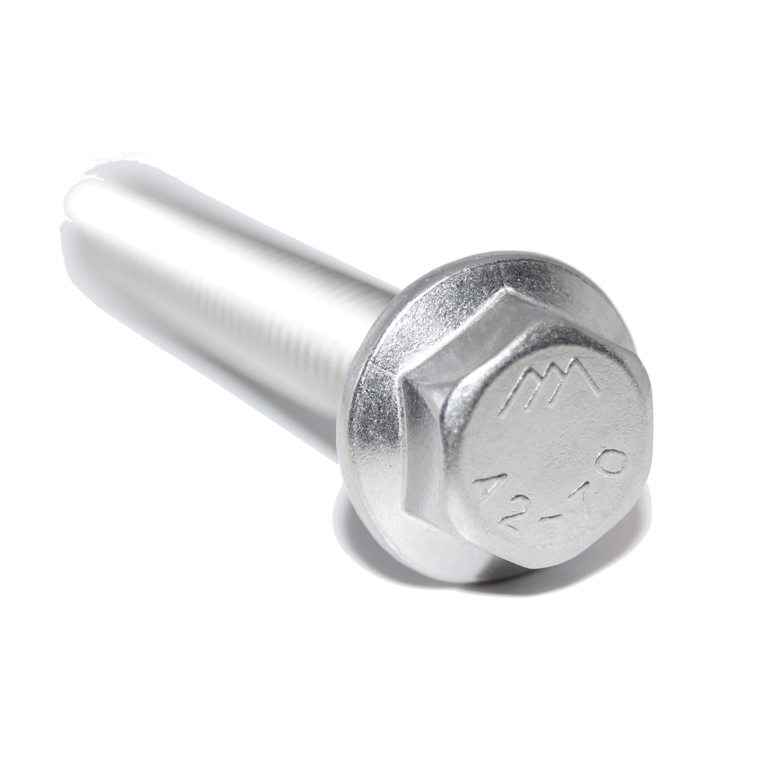 Hexagon Head Screws with Flange M5X30 4 Pieces DIN 6921 A2 Rustproof Stainless Steel Full Thread and Locking Toothing