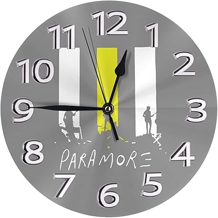Amazon Co Jp 時計 壁掛け時計 アナログ クロック インテリア 円形 静音 おしゃれ Paramore パラモア 印刷 掛置兼用 デジタル 勉強の部屋 店 ホテル用 直径25cm 部屋装飾 ホーム キッチン