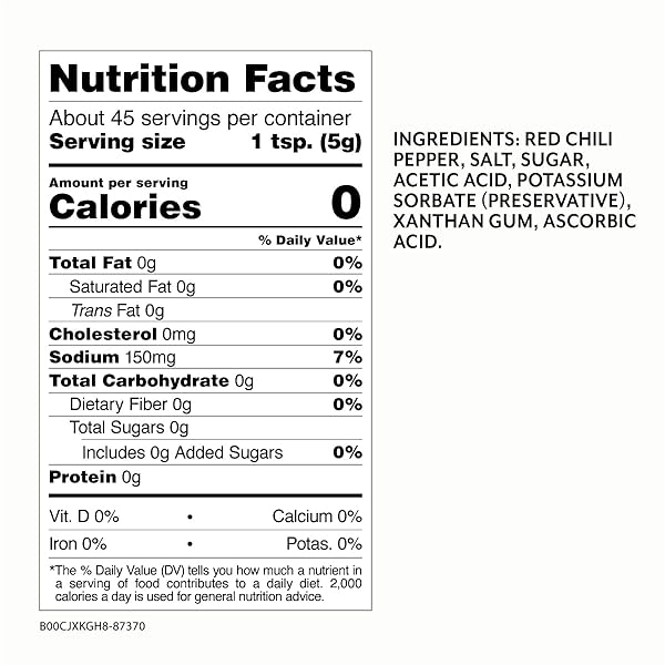 ROLAND FOODS SAMBAL OELEK SAUCE, 8 OUNCE BOTTLE, PACK OF 12