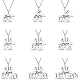 AILIN Personalized Mama Bear Mom Necklace 925 Sterling Silver/Stainless Steel Custom 1-8 Names Pendant With Rolo Chain Mother