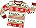 Girls and Boys Santa Christmas Pajamas Children Cotton Clothes Kids Pjs Pants Set