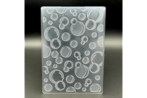 ZHXCGOOYX 3D Plastic Embossing Folder Template Bubbles Texture A6 Size for Card Making DIY Scrapbooking Paper Crafting Handmade Crafts Scrapbooking Arts Supplies Scrapbook Decor