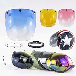 SPYMINNPOO Open Face Helmet, Visor Motorcycle
