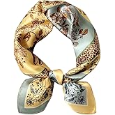 MEISEE 100% Pure Mulberry Silk Scarf 21" Square Scarf Neckerchief Headscarf Breathable Lightweight for Women Gift Packed