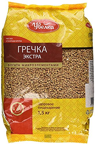 Uvelka Buckwheat Groats Extra Uvelka, 1500 gr (Pack of 2)