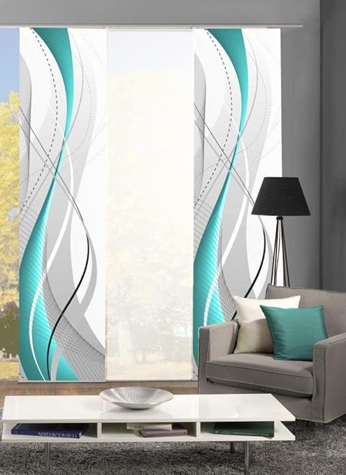 Home Fashion 88150 Surface Rideaux Lot De 3 Wuxi En Baie