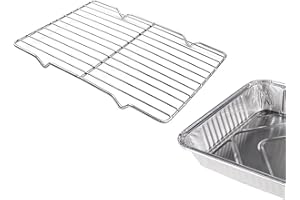 Cooling Rack for Baking, 8.3" x 11.4" Grill Rack, Stainless Steel Wire Cookie Rack Fits Quarter Sheet Pan, Small Grid Baking 