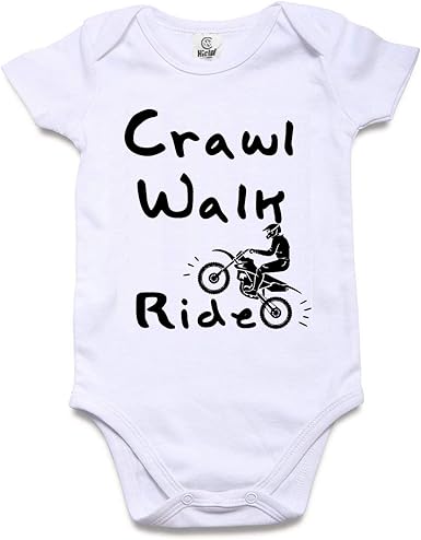 crawl walk ride onesie
