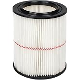 38754 Filters for Craftsman Wet Dry CMXZVBE38754 Fit 5&ndash;20 Gallon | Cartridge Filters Fit for Craftsman 9-38754, Red Stripe General Purpose Wet Dry Vac Filter for 5 to 20 Gallon shop vacuums