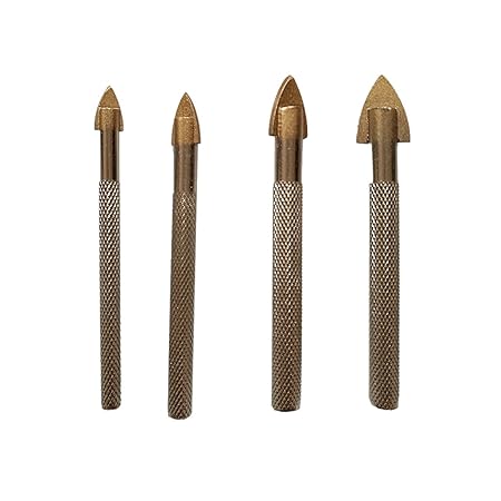 B Blesiya 4 tlg Dreieck Bohrerset Hohlbohrer Keramikbohrer Fliesenbohrer-Set Glasbohrer Set