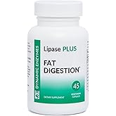Lipase Plus Digestive Enzymes – Supports Fat Digestion & Nutrient Absorption – Enzyme Blend for High-Fat & Keto Meals – 45 Vegetarian Capsules