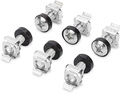 DIGITUS DN-19 SET-S M6 Screws & Cage Nuts 50 Piece Server Rack Mount Kit Silver