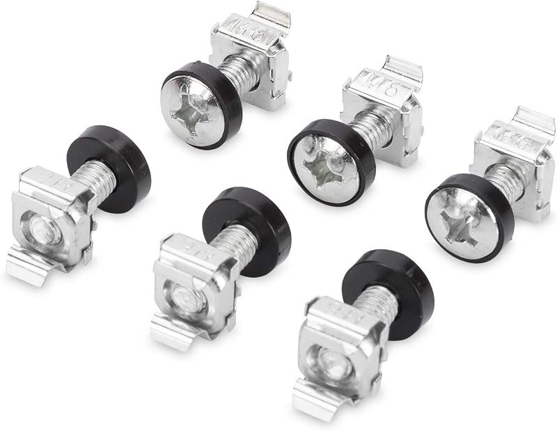 DIGITUS DN-19 SET-S M6 Screws & Cage Nuts 50 Piece Server Rack Mount Kit Silver