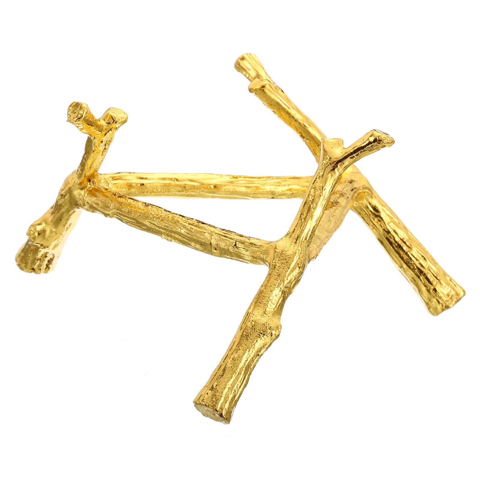 PATIKIL Crystal Ball Stand, Sphere Display Stand Photography Props for 50 to 70mm Crystal Balls Ornament Rack Holder Metal Base Tree Tripod, Golden