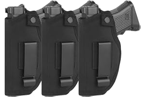 TACwolf 3pc Universal Right Left IWB OWB Holster Pouch for Inside Concealed Carry Holster for S&W M&P Shield for Glock 17 19 