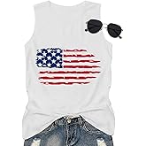 American Flag Shirts for Women Sunflower 4th of July T-Shirt USA Patriotic Tee Vintage American Flag Shirt