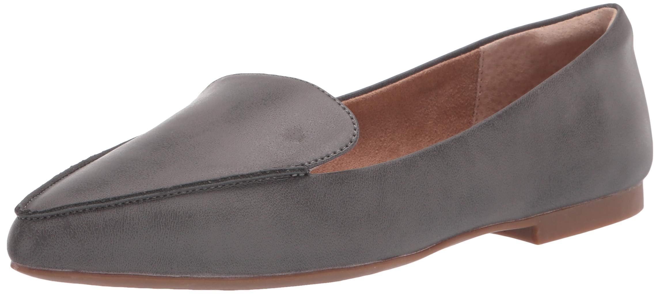 Amazon Essentials Women's Loafer Flat, Charcoal, 6