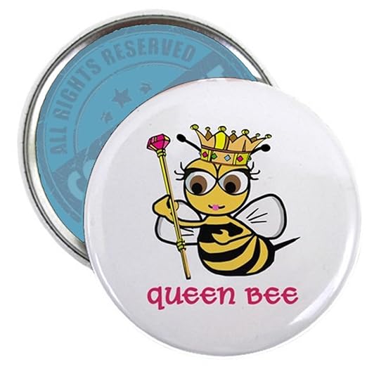 Una familia redondo imán para nevera con el texto abeja reina y un ...