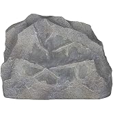 Sonance 92745 Model RK83 Granite Landscape Series Rock Outdoor Speakers, 8" (203mm) Polypropylene Cone with a Santoprene Surround, 5 Watts Minimum/150 Watts Maximum Power Handling