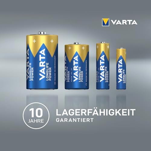 Batterien AA, 12 Stück Cube, Longlife Power, Alkaline Mignon-Batterie