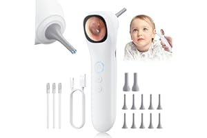 AERTNELZ Otoscope Ear Camera with 1.21” Screen, 1080P HD Ear Scope with 4 LED Lights, Otoscope Camera for Adults Kids and Pets, Support Photo & Video, Type-C Charging with Computers, Baby Essentials