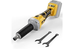 Cerycose Cordless Die Grinder, Compatible for Dewalt 20V Max Battery, Three Speed 26000 RPM Brushless Motor, 1/4" Precision Chuck, for Rust Removal, Grinding, Polishing, Deburring (No Battery)