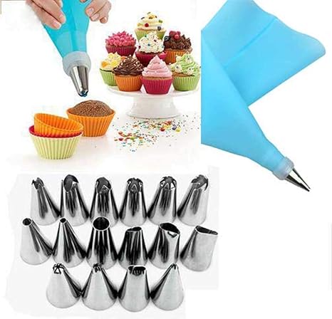 Amazon Com 18pcs Cake Decorating Supplies Kit Stainless Steel