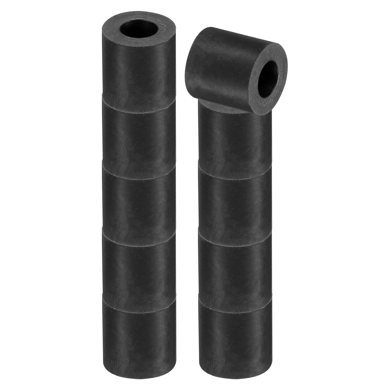 PATIKIL Multi Purpose Rubber Spacer, 10 Pcs 0.8"OD 0.39"ID 0.8"Thickness Neoprene Round Anti-Vibration Isolation Pads Isolator Rubber Bushings Spacer Washer for HVAC Bolts Car Accessories