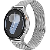 Magnetic Bands Compatible with Samsung Galaxy Watch 7 6 5 4 Band 40mm 44mm/Watch 6 4 Classic 43mm 47mm 46mm 42mm/Watch 5 Pro 45mm/Active 2, 20mm Stainless Steel Milanese Mesh Loop Metal Bands