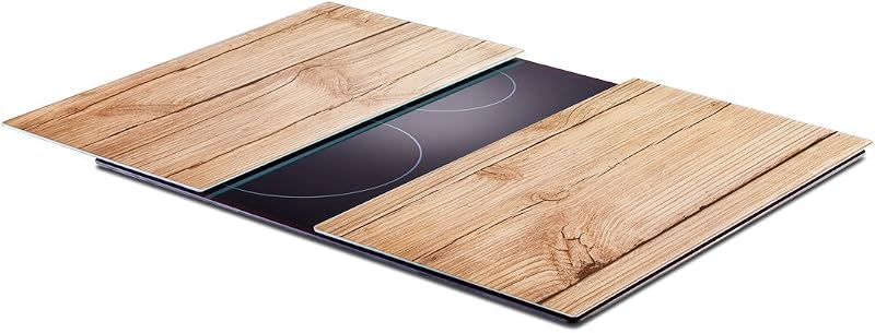 Zeller 26277 Herdabdeck-/Schneideplatten-Set Wood, 2-TLG., ca. 30 x 52 cm — Foto 2 von 4