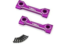 Treal Aluminum 7075 Front and Rear Cross Brace Set Chassis for LMT (Purple)