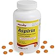 Timely Regular Strength Aspirin 325mg - 1000 Enteric Coated Tablets - Compare to The Active Ingredient in Ecotrin - Pain Reliever for Minor Aches and Pains, Fever Reducer - Made in USA