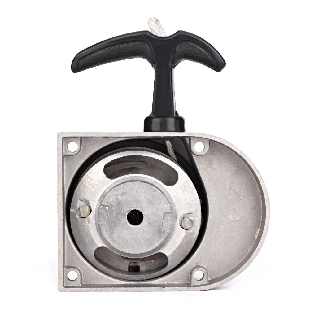Suuonee Alloy Pull Start Starter Kit for 49cc 80cc 2-Stroke Motorized Bicycles Aluminum Replacement Part Easy Install Low Noise Cranking Power