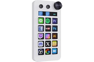 TreasLin VSDinside Stream Dock Stream Controller Deck with 18 Customizable Macro Keys Digital Mode Calculator Mode Custom Mod