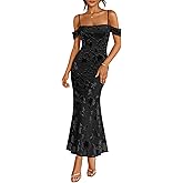 ZESICA Summer Floral Sleeveless Bodycon Maxi Dress 2026 Spaghetti Strap Mesh Wedding Guest Cocktail Party Long Dresses