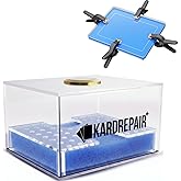 Kardrepair - Card Repair/Restoration Humidor Kit - Includes 2 Acrylic Flattening Plates, 2 EVA Foam Pads, 4 Spring Clamps, Custom Fit Base Sponge (Trading Card Restoration Improve Card Grading)