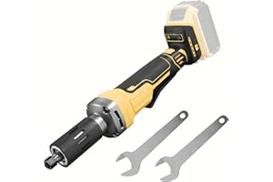 DEROLT Cordless Die Grinder Compatible with DEWALT 20V, Brushless Motor 20000 RPM, 1/4" Precision Chuck, Compact Design, Variable Speed electric die grinder for Metal/Wood Grinding/Plastic (Tool Only)