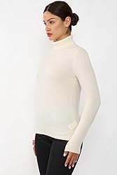 JENNIE LIU Women's 100% Pure Cashmere Long Sleeve