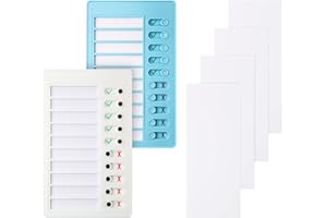 Aleric 2 Pieces Chore Chart for Kids to do List Chores Checklist Task Board, Sliding Morning Routine Chart for Adults, Daily Memo RV Checklist Planning Boards Reminder Charts