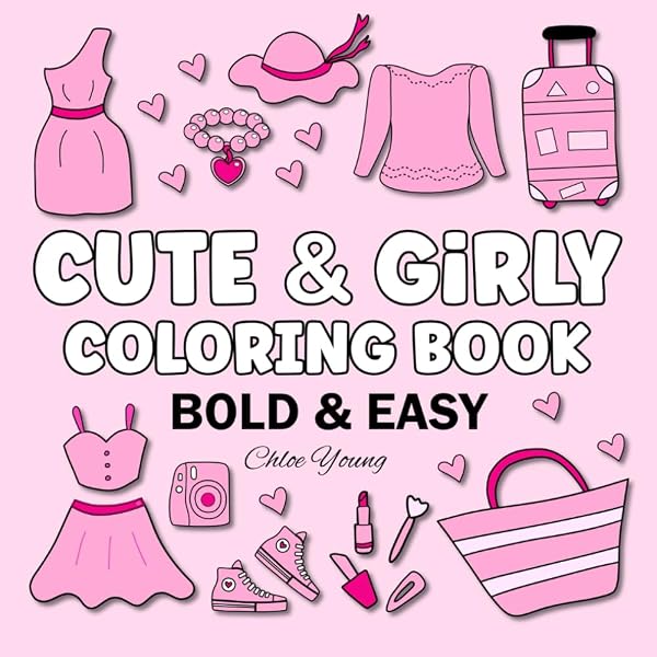 Bold And Easy Cake Ausmalbuch – Große Motive Mit Dicken Linien Für Erwachsene & Kinder | 21,6×21,6cm, Einseitig Bedruckt