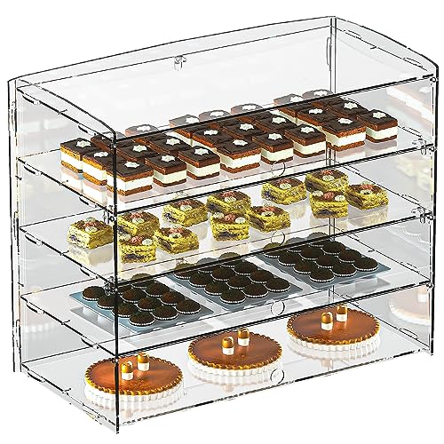 Luobao Acrylic Bakery Display Case,Acrylic Pastry Case,Donut Cabinet,Countertop Cases For Bakery, Deli