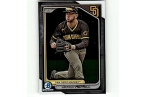 TOPPS 2024 Bowman Chrome Prospects #BCP-145 Jackson Merrill San Diego Padres RC Rookie Official Baseball Trading Card