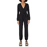 Amazon Essentials Women's Knit Surplice Jumpsuit (Available in Plus Size)