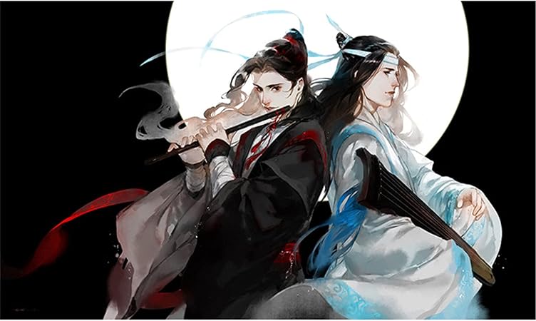 Amazon Co Jp 魔道祖師 アニメ木製ジグソーパズル 藍忘機 魏無羨 金凌 江澄 金光瑤 温宁 二つのサイズ 300ピース 380 260mm 500ピース 5 380mm 文房具 オフィス用品