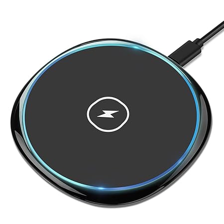 ELEGIANT Fast Wireless Charger, Kabellos Qi Ladegerät 10W Drahtlos Induktiv Charger Schnellladegerät ladestation für Samsung 