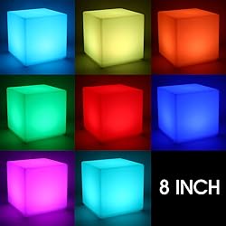 Frienda 4 Pcs Light up Cubes Cool Cosmic Cube