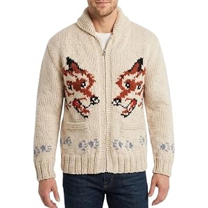 Lashvine Project Hail Ryland Grace Sweater - Movie Inspired Knitted Wolf Style Halloween Costume Zip Up Cardigan Outerwear
