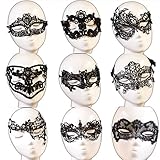 October Elf Women Party Masquerade Costume Bar Lace Soft Eye Mask 4pcs