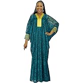 HD Women's African Style Bubu Dress Nigerian Luxury Lace Gown One Size