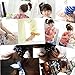 10PCS 2.3'' Outer Diameter Bunny Ears Rubber Hair Bands-Ponytail Holder Elastic Cotton Stretch Hair Ties Hair Styling Tools Headband Scrunchie Hair Accessories for Kids Children (Color Random)